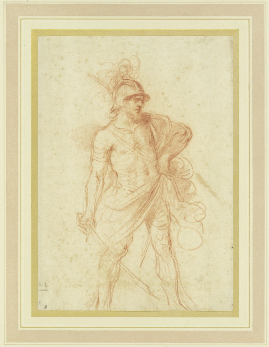 Stehender römischer Krieger de Guercino (Giovanni Francesco Barbieri)