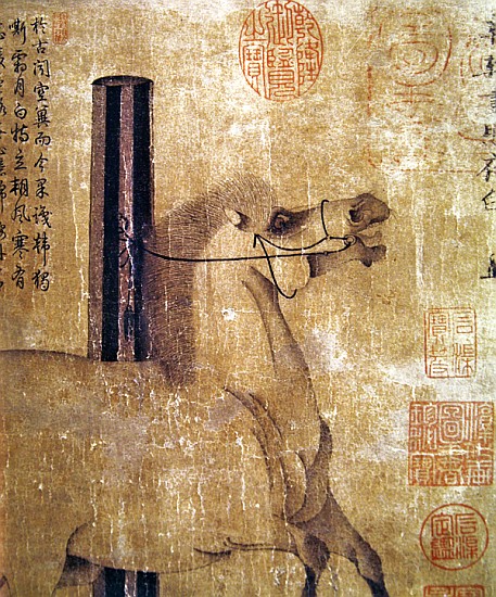 Night-Shining White, Tang dynasty (618-907) c.750 (ink on paper) de Han Gan