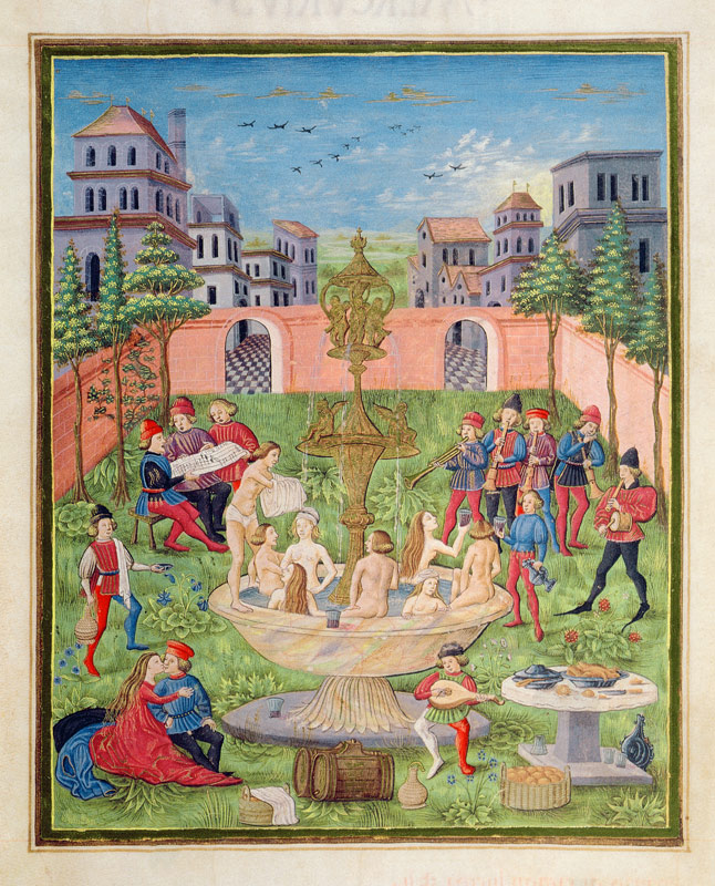 Ms. ''De Sphaera'' fol.11r The Fountain of Youth de Italian School