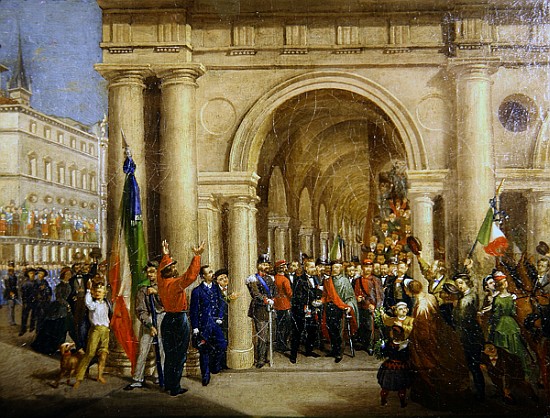 Giuseppe Garibaldi in Vicenza, 7th March 1867 de Italian School