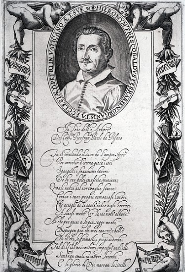 Hieronymus Frescobaldi; engraved Christian Sas de Italian School