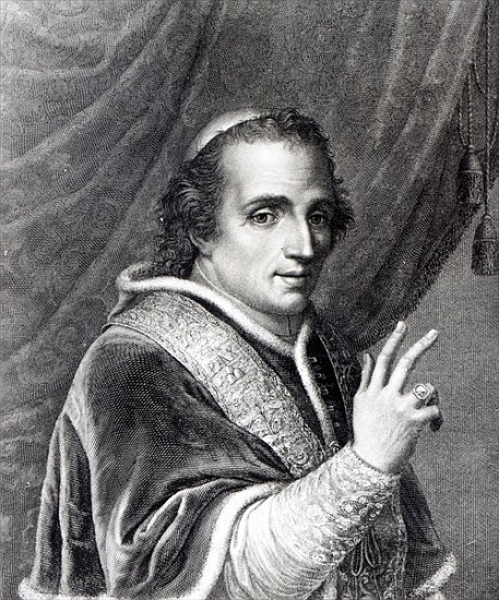 Pope Pius VII; engraved by Rafaello Morghen de Italian School
