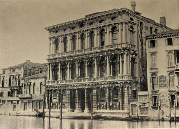 Robert Browning''s (1812-89) residence in Venice (litho)  de Italian School