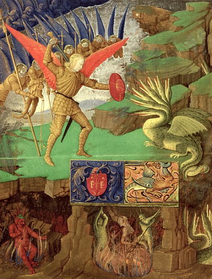 St. Michael Slaying the Dragon de Italian School