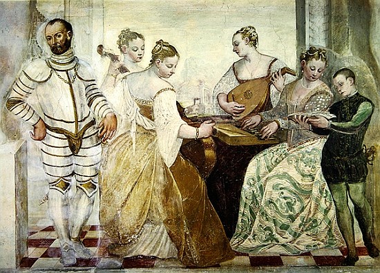 The Concert, 1570 (detail) de Italian School