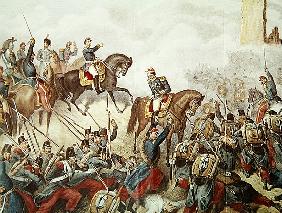 The Piedmontese and the French at the battle of San Martino in 1859