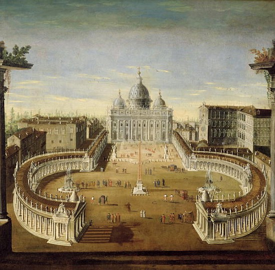 View of St. Peter''s, Rome de Italian School