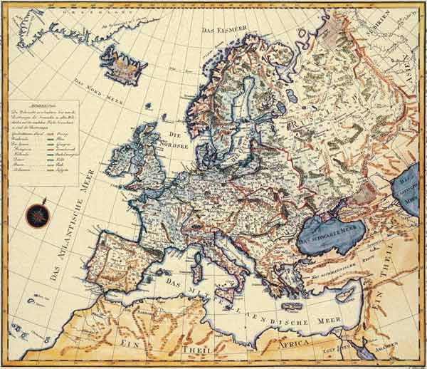 New map of Europe de Jakob