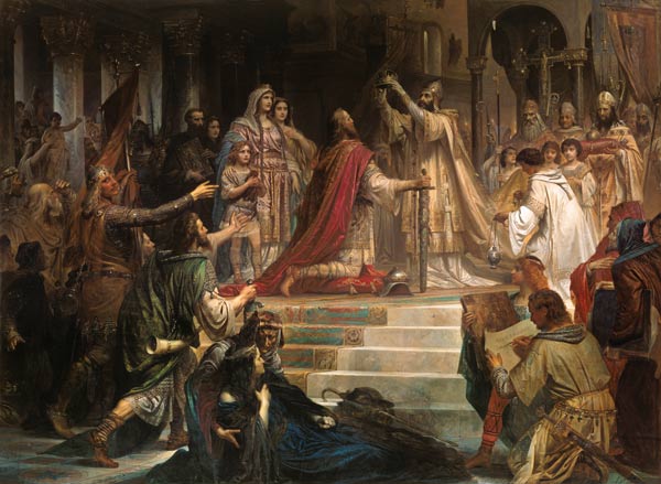 Charlemagne, coronation de Kaulbach