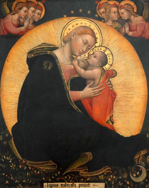 The Madonna of Humility, 1390-1400 (tempera on canvas) de Lippo di Dalmasio