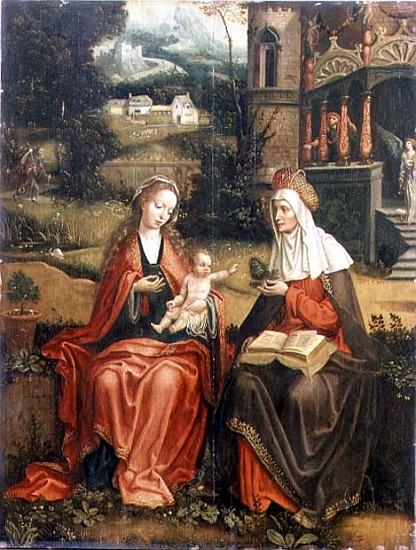 Madonna and Child with St. Anne de Master of 1518
