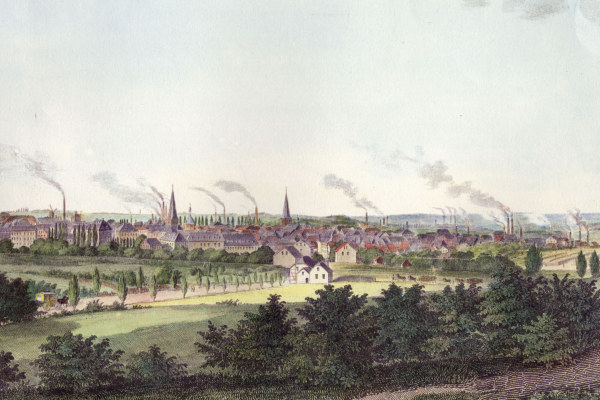 Essen, Germany, view of the city c. 1850 de Ohrmann