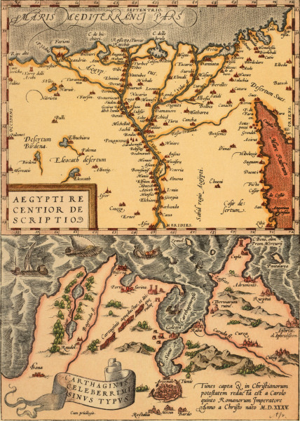 Map of Egypt a.Tunis , Ortelius de Ortelius