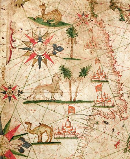 The North Coast of Africa, from a nautical atlas, 1651(detail from 330922)