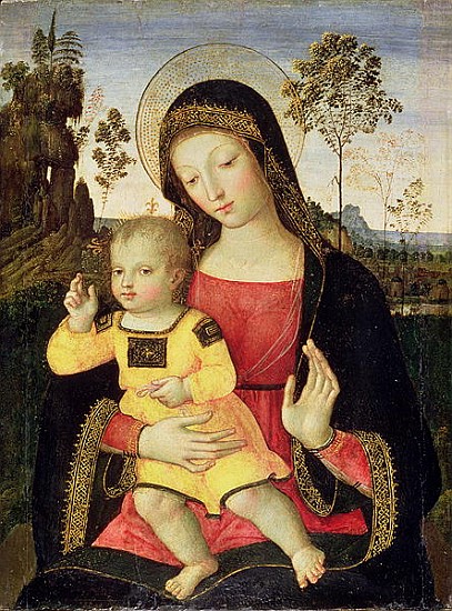 The Virgin and Child, 15th century de Pinturicchio (Bernardino di Biagio)