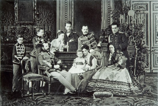 Family Portrait of Emperor Alexander II de Russian Photographer