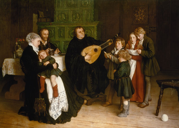 Luther amongst his family , Spangenberg. de Spang.