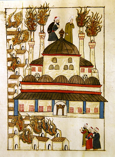 Ms. cicogna 1971, miniature from the ''Memorie Turchesche'' depicting the Hagia Sophia during the fi de Venetian School