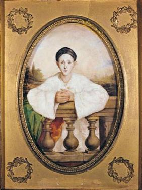 Portrait of Gaspard Deburau (1796-1846) as Pierrot