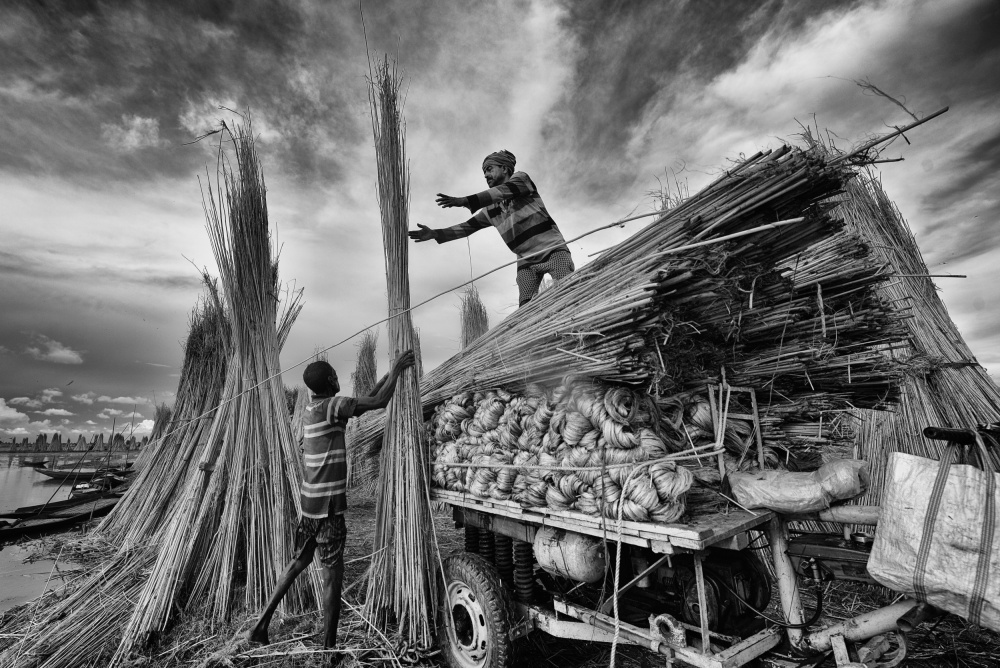 Jute straws - men at work de Abhraneel Chakraborty