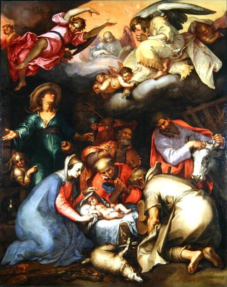 Adoration of the Shepherds de Abraham Bloemaert