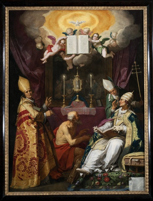 The Four Fathers of the Latin Church de Abraham Bloemaert