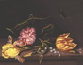 Still Life of Flowers on a Table