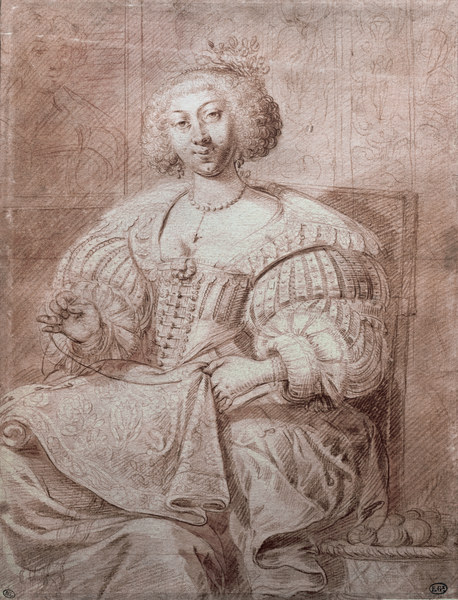 A.Bosse, Stickende Frau im Lehnstuhl de Abraham Bosse