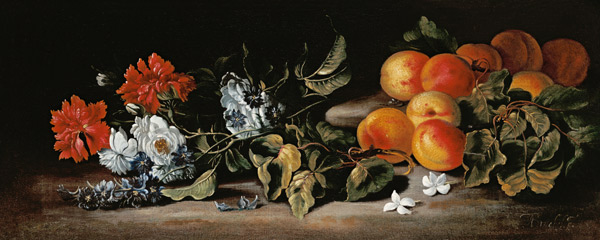 Damazcos y ramos de flores de Abraham Brueghel