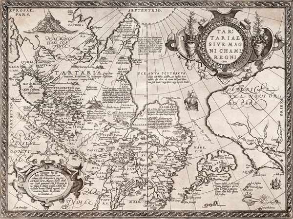 Map of Russia (From: Theatrum Orbis Terrarum) de Abraham Ortelius