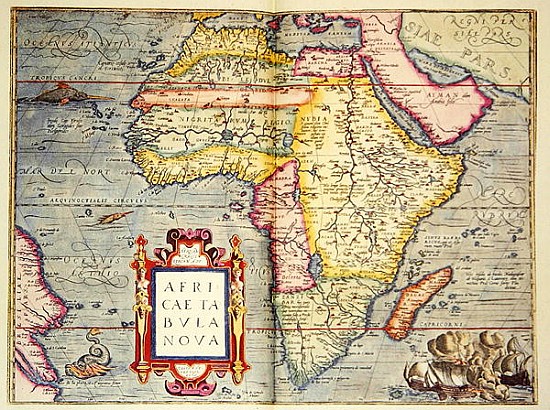 Africae tabvla nova de Abraham Ortelius