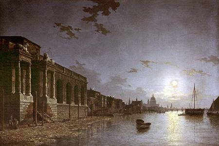A View of the Thames de Abraham Pether