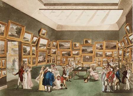 Old Bond Street: Exhibition of Watercolour Drawings from Ackermann's 'Microcosm of London' de A.C. Rowlandson