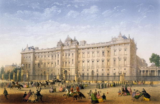 Buckingham Palace, c.1862 (colour litho) de Achille-Louis Martinet