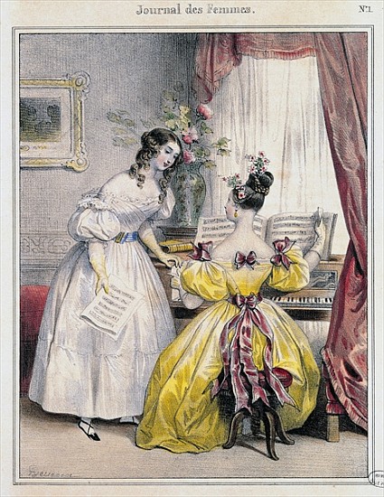 Prelude, from ''Journal des Femmes'', 1830-48 de Achille Deveria