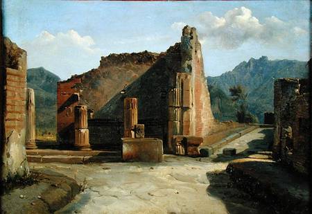 The Forum of Pompeii de Achille Etna Michallon
