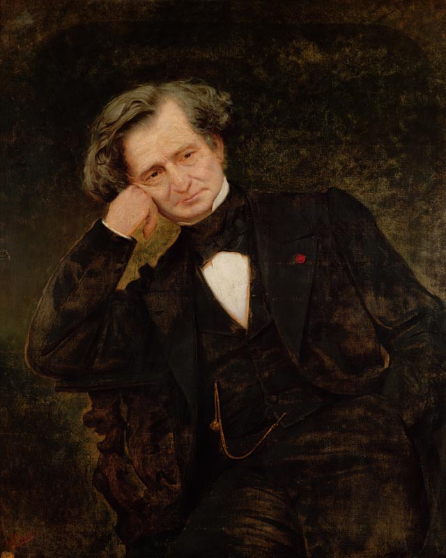 Portrait of Hector Berlioz (1803-69) de Achille Peretti