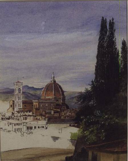 Florence from Boboli Gardens (unfinished) de Ada Dundas