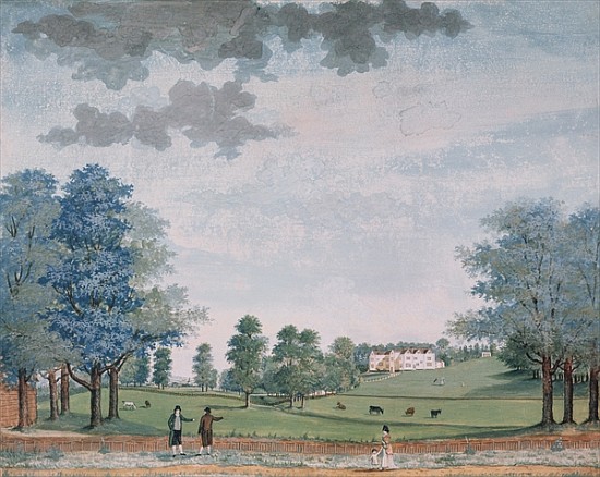 The Great House and Park at Chawton, c.1780 de Adam Callander