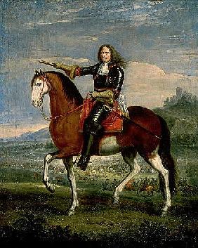 Equestrian Portrait of Henri de la Tour d''Auvergne (1611-75) Marshal Turenne