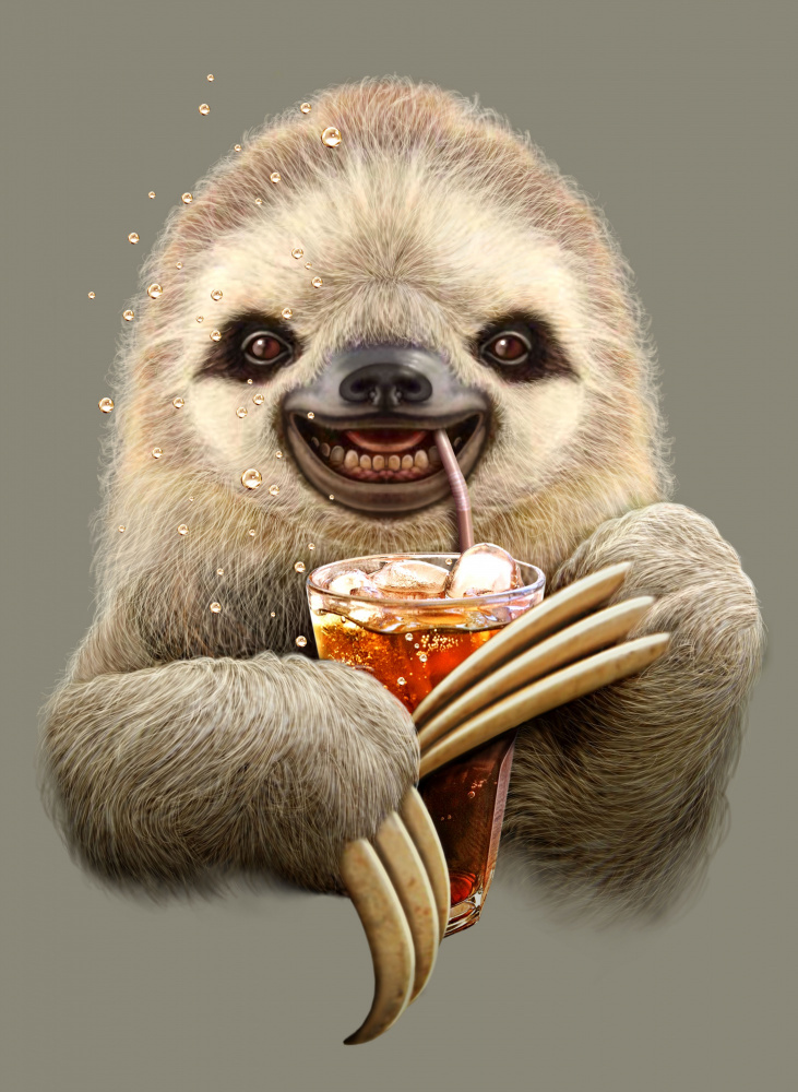 sloth and soft drink de Adam Lawless