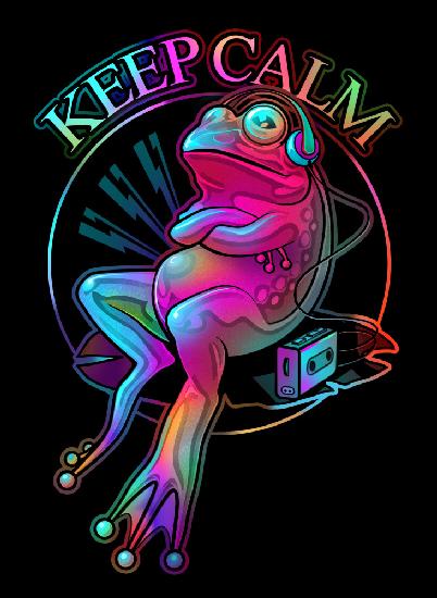 frog loves music