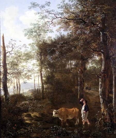 Cowherd in a Clearing de Adam Pynacker