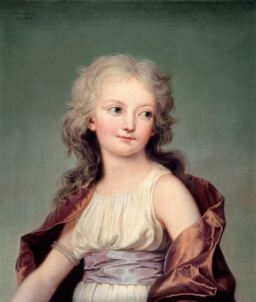 Portrait of Marie-Therese Charlotte of France (1778-1851) Duchess of Angouleme de Adolf Ulrich Wertmuller