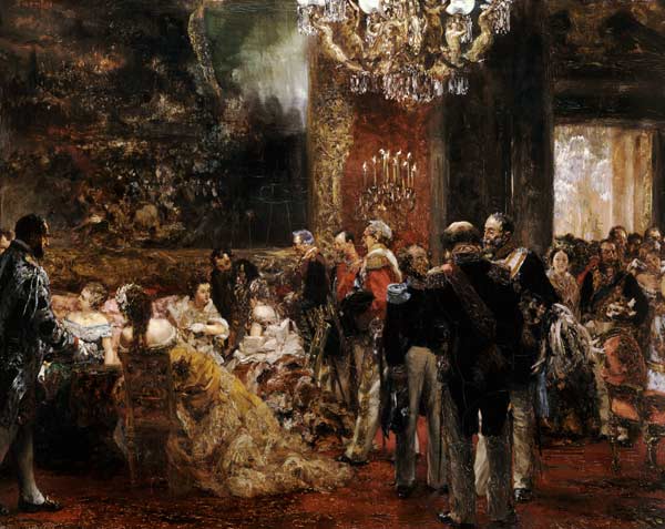 Pausa en el baile de Adolph Friedrich Erdmann von Menzel