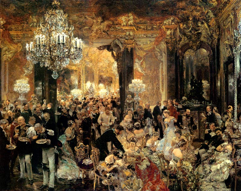 Cena y Baile de Adolph Friedrich Erdmann von Menzel