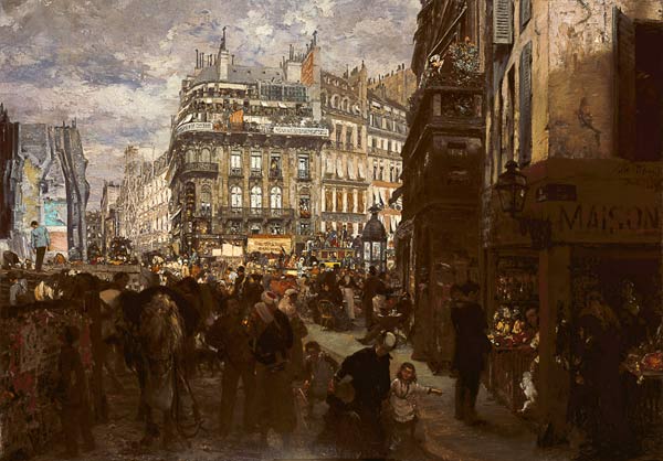 Jorn de semaine at Paris de Adolph Friedrich Erdmann von Menzel