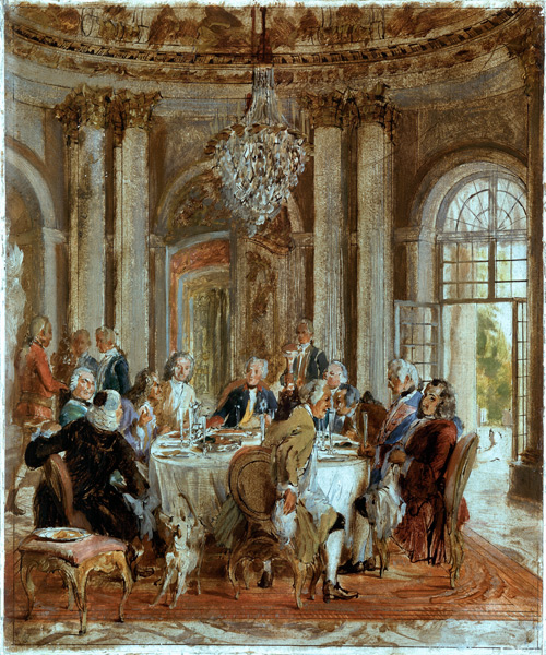Frederick t.Gr.& dinner company de Adolph Friedrich Erdmann von Menzel