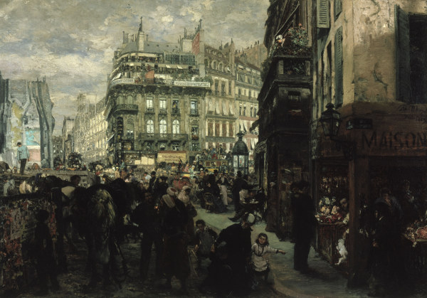 A.v.Menzel / Weekday in Paris / 1869. de Adolph Friedrich Erdmann von Menzel