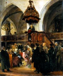 Preach in the old monastery church to Berlin de Adolph Friedrich Erdmann von Menzel